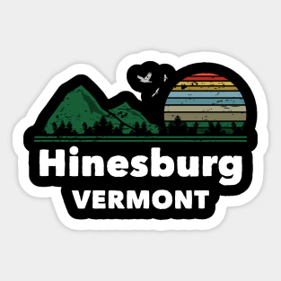 Mountain Sunset Flying Birds Outdoor Hinesburg Vermont Sticker